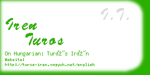 iren turos business card
